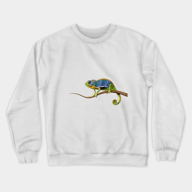 The Chameleon (Colored) Crewneck Sweatshirt by Coster-Graphics